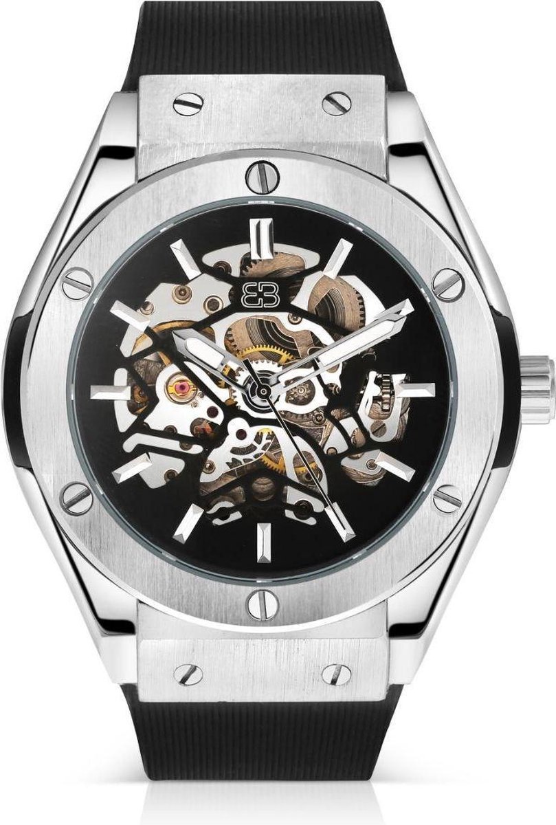 BUGOLINI® - IMPERIUM STEEL Zilver - Mechanische Horloge voor Mannen - Automatisch Luxe Uurwerk