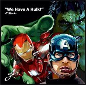 Ironman, Captain America, Hulk Pop Art