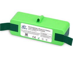 Li-ion accu, 5200 mAh, voor Roomba 985, 981, 980, 971, 970, 966, 965, 960, Roomba 89X, Roomba 69X en Roomba 68X, zie lijst in beschrijving