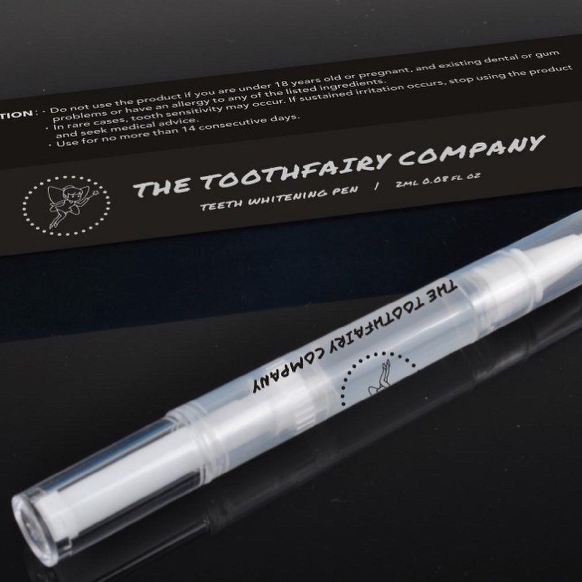 The Toothfairy Company - Teeth Whitening Pen - Tandenbleekset - Bleekset - Bleken - Wittere Tanden - Tanden Bleken - Zonder Peroxide - 100% Natuurlijk - Thuis Bleken