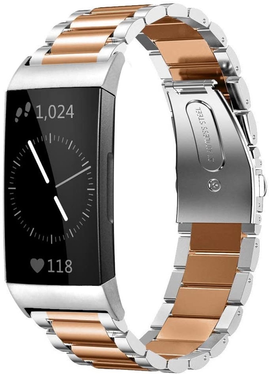 Strap-it® Samsung Galaxy Watch 45mm / 46mm nylon band - paars-blauw + glazen screen protector