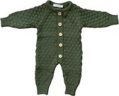 Li-Leigh Olive Knitted Jumpsuit, gebreid boxpakje, kleur: donker groen, maat: 68