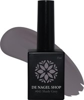 Grijze gel nagellak - Shady Grey 041  Gel nagellak - 15ml - De Nagel Shop - Gelnagels Nagellak