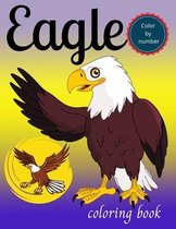 Eagle color by number coloring book