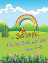 Butterfly Coloring Book for Kids Ages 4-8