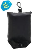 Sac shopping noir avec sac de rangement pratique | 43 x 41CM | Compacte et pliable | 2 poignées |