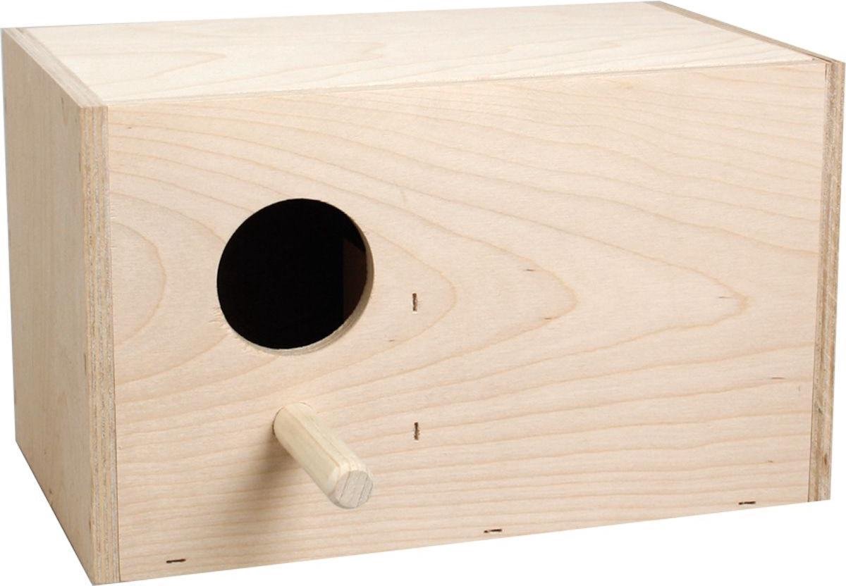 Nestkast Agaporniden Horizontaal - Bruin - 25 x 15 x 15 cm