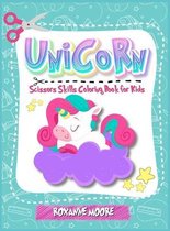 Unicorn Scissor skills coloring book for kids 4-8