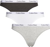 Calvin Klein dames slips (3-pack) - zwart - wit en grijs -  Maat: XS