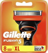 Bol.com Gillette Fusion5 Scheermesjes voor Mannen - 8 Navulmesjes - XL verpakking aanbieding
