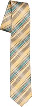 Pelucio stropdas - geel geruit - Maat: One size