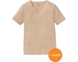 SCHIESSER Laser Cut T-shirt (1-pack) - naadloos met diepe V-hals - Beige -  Maat: XXL