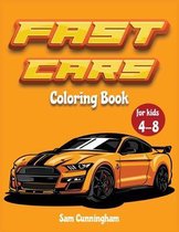 Fast Cars Coloring book for kids 4-8