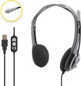 Ciforce® Headset met Microfoon voor Laptop & Pc - Headset met Microfoon - Koptelefoon met Microfoon - Videobellen - USB - Zwart