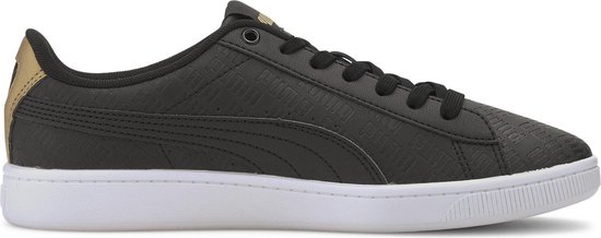 PUMA Vikky v2 Sig Dames Sneakers - Puma Black-Puma Black-Gold - Maat 37 |  bol.com