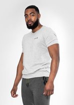 Body & Fit Essential Casual T-Shirt - Sportshirt Heren - Fitness Top Mannen – Maat XXL - Grijs