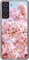6F hoesje - geschikt voor Samsung Galaxy S21 FE -  Transparant TPU Case - Cherry Blossom #ffffff