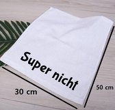 Akyol - Super nicht Geborduurd handdoek gastendoek - Cadeau - Gepersonaliseerd - Bedankje- Gastendoekje 30 x 50 - 100% katoen