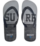 Sorprese Move – slippers – Surf grijs-zwart – maat 41 – slippers heren – teenslippers – teenslippers heren
