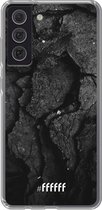 6F hoesje - geschikt voor Samsung Galaxy S21 FE -  Transparant TPU Case - Dark Rock Formation #ffffff