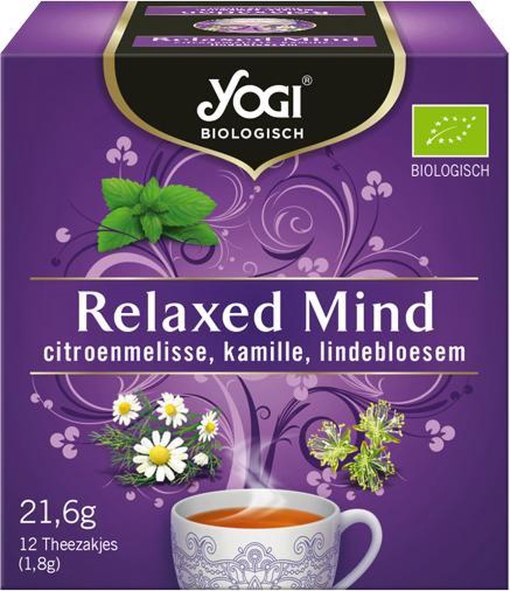 8x Yogi tea Relaxed Mind Biologisch 12 stuks NLBIO01