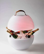 Wijnkoeler - Bierkoeler - Multicolour Koeler Met Bluetooth Speaker - Led Verlichting - Nieuw - Nikki - LXBxH 55X55x56,5 CM