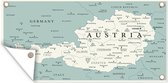 Carte Vintage de l'Autriche 180x120 cm XXL / Groot format!