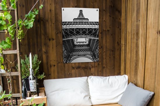 Affiche de jardin Under the Eiffel Tower 60x90 cm - Toile de jardin / Toile d'extérieur / Peintures d'extérieur (décoration de jardin)