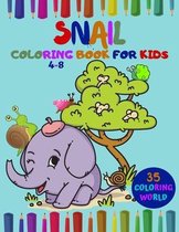 Snail coloring book for kids 4-8