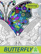 Relaxing coloring book for adults: BUTTERFLY coloring book for adults