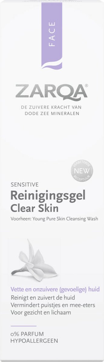 Bol.com Zarqa Reinigingsgel Clear Skin - 3 x 200 ml - Voordeelverpakking aanbieding