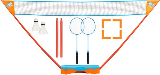 Get & Go Badminton Set - Instant - Blauw/Oranje