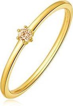 Petit Comité Vintage Hammered Gouden Ring Citrien (56 mm) | cadeau dames