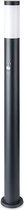 LED Tuinverlichting met Bewegingssensor - Staande Buitenlamp - Vorin Stobo -  E27 Fitting - Rond - Mat Grijs - Aluminium - 110cm