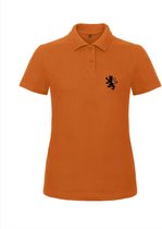 Cadeautip! Polo shirt  EK voetbal | Oranje Polo | EK Polo | Vrouwen Polo - Zwarte opdruk