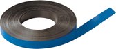 Beschrijfbare magneetband, blauw 20mm, 30m/rol