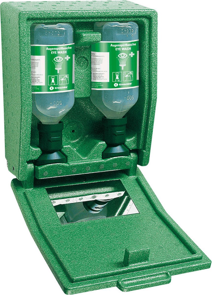 Goedkoopste Plum wandbox oogspoelstation met 500 ml oogspoeling Niet verwarmd