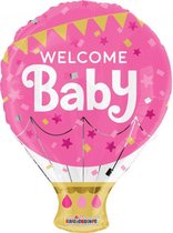 Kaleidoscope Folieballon Welcome Baby Girl Meisjes 46 Cm Roze
