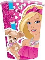 Procos Feestbekers Barbie 200 Ml Plastic Roze 8 Stuks