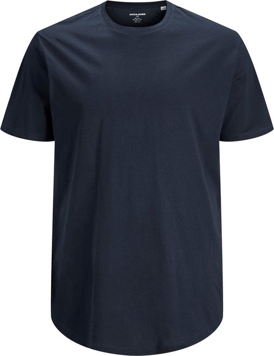 Jack & Jones grote heren T-shirt 1-pack - ronde hals - Blauw