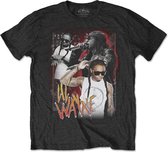 Lil Wayne Heren Tshirt -L- 90s Homage Zwart