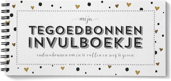 schapen Gunst elk Tegoedbonnen boekje invulbaar algemeen blanco luxe parelmoer waardecheque  coupon... | bol.com