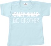 Shirt voor een grote broer-Bekendmaking zwangerschap-beige-only child-Maat 86