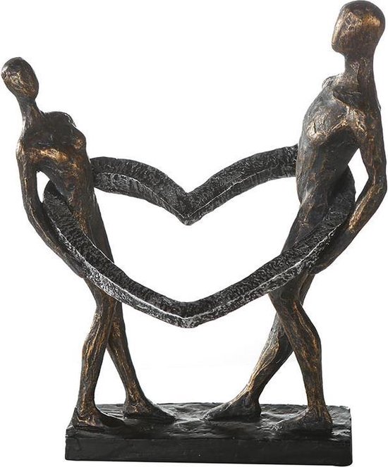 Gilde handwerk - Bronzen sculptuur Verbonden Beeld liefde