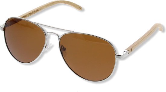 BEINGBAR Eyewear "Model 3" Sustainable Bamboo Sunglasses van BEINGBAR — afbeelding 4