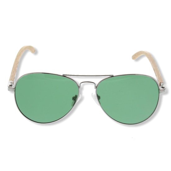 BEINGBAR Eyewear "Model 2" Sustainable Bamboo Sunglasses van BEINGBAR — afbeelding 2