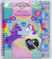 UNICORN SCRATCHBOOK - KLEURBOEK INCLUSIEF STICKERVEL