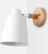 WiseGoods Luxe Moderne Wandlamp - Nordic Design - Draaibaar - Verstelbaar - Scandinavische Lamp - Woondecoratie - Wit