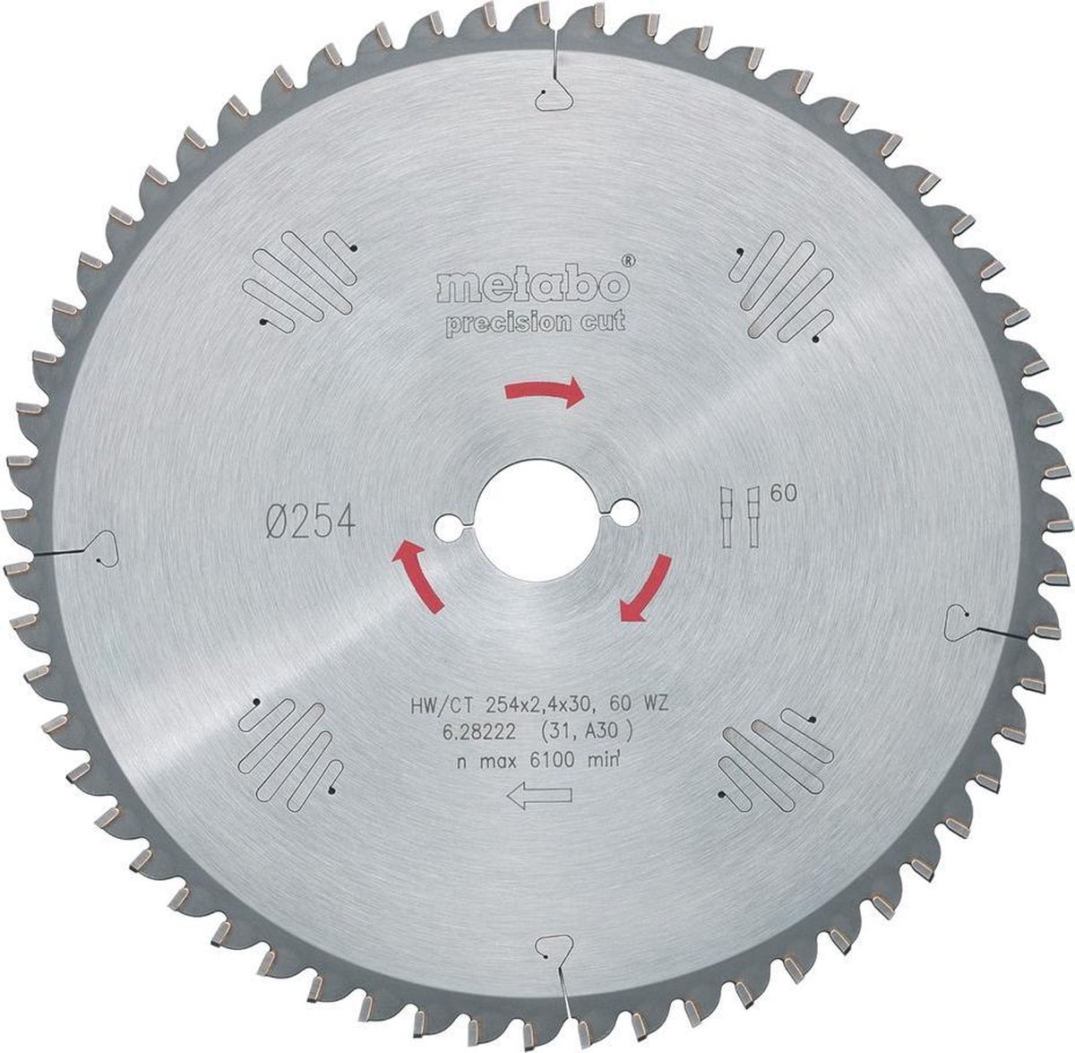 Metabo HW/CT 315 x 2,8 x 30 mm 48 WZ 15 Grad Kreissägeblatt