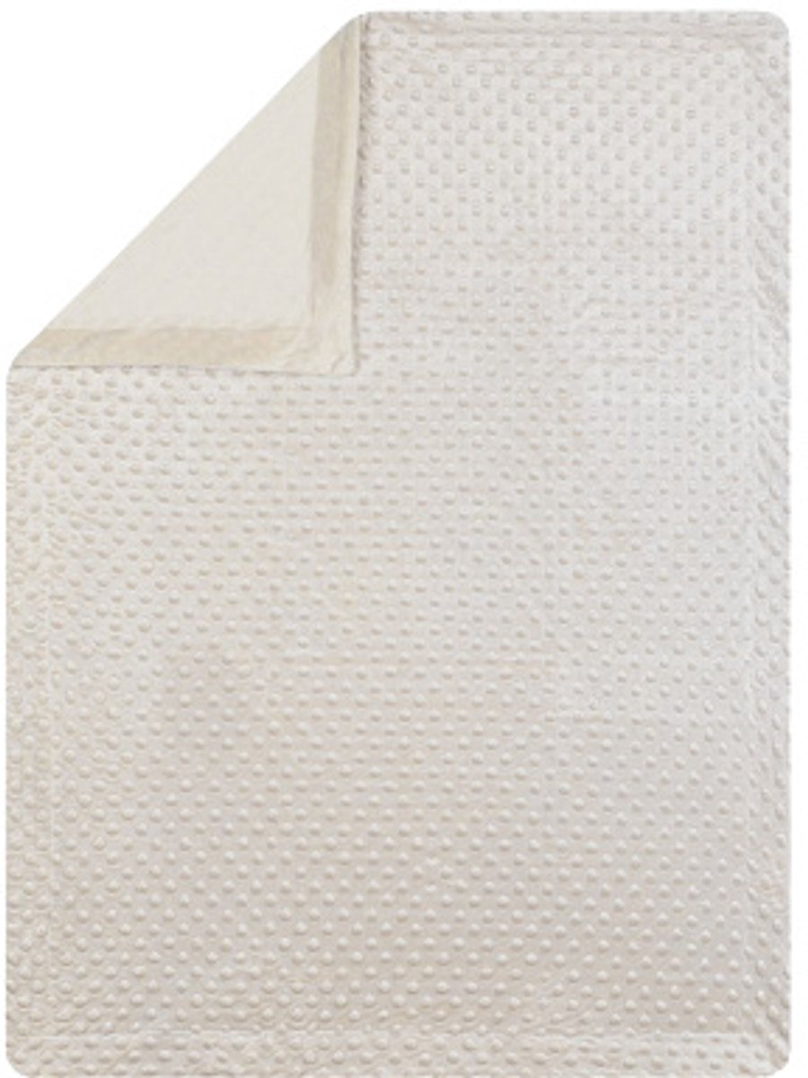 Interbaby Babydeken Bubble 80 X 110 Cm Fleece Beige